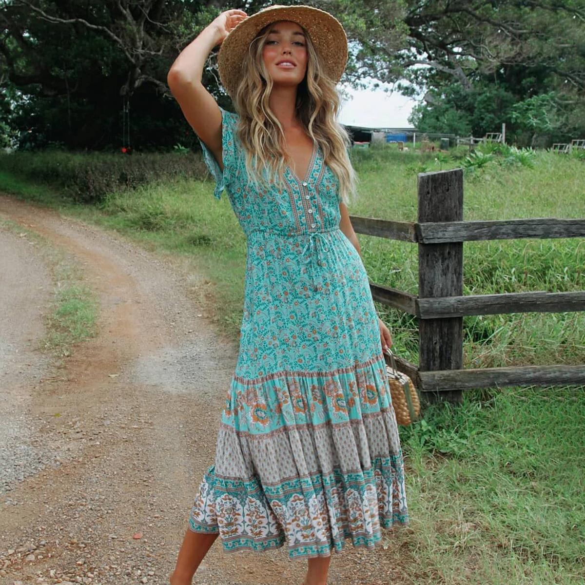 Green%20Floral%20Bohemian%20Casual%20Summer%20Dress%20%20%20%20