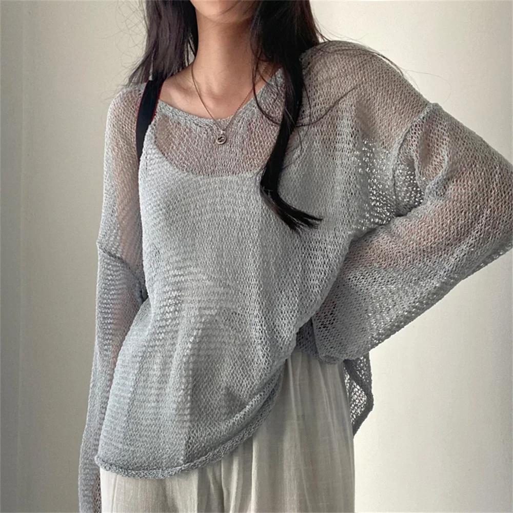 Blue%20Women%20Lantern%20Long%20Sleeve%20O-Neck%20Sweater