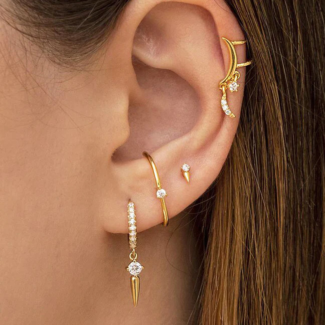 Minimalist%203%20Prongs%20CZ%20Ear%20Lobe%20Cuff%20Earrings