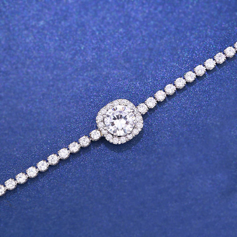 Diamond%20Square%20Silver%20Plated%20Bracelet