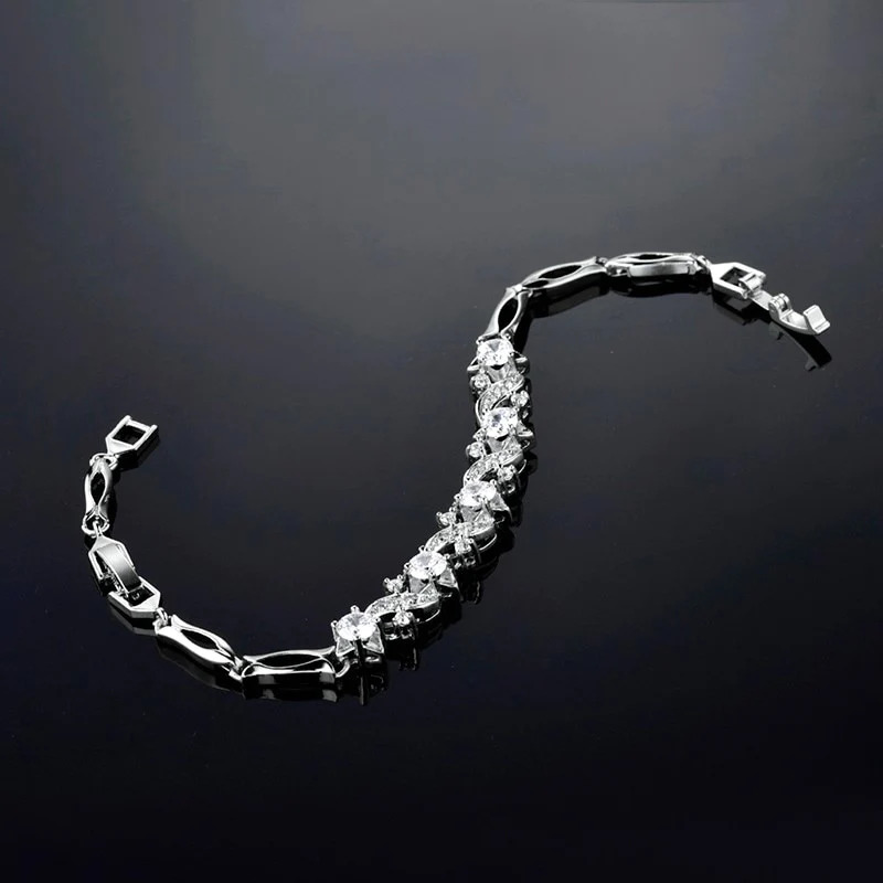 Elegant%20White%20Gold%20Zircon%20Bracelet/