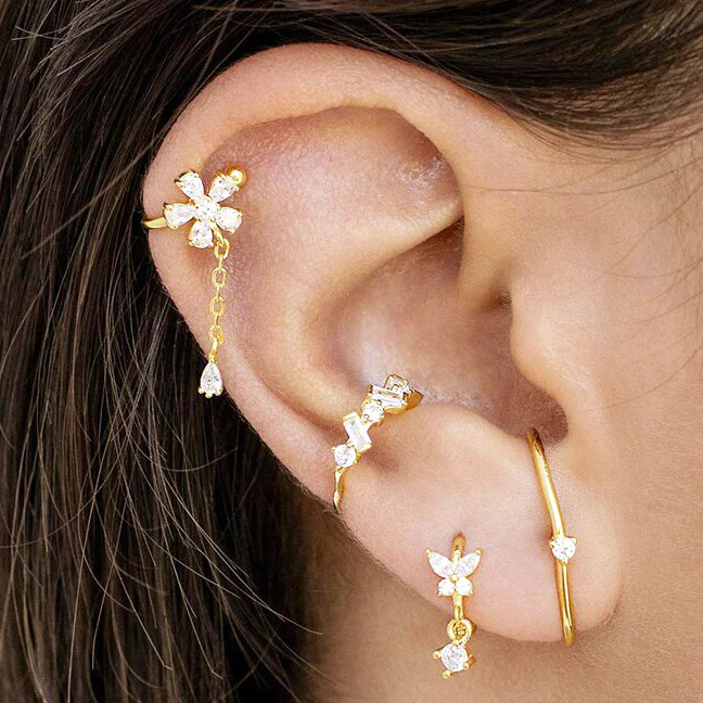 Minimalist%203%20Prongs%20CZ%20Ear%20Lobe%20Cuff%20Earrings