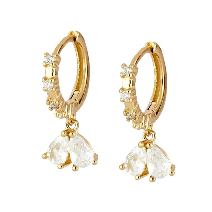 Dainty%20Crystal%20Water%20Drop%20Hoop%20Earrings%20,CZ%20Dangling%20Earrings/