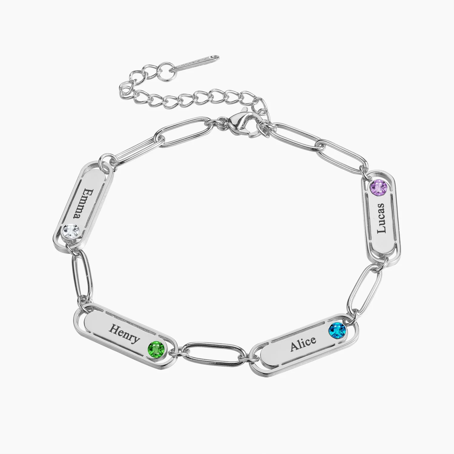 Custom%20Name%20Bracelet%20With%20Birthstone,Personalized%20Engraved%20Family%20Names%20Bangle,With%20Paper-clip%20Chain%20Stainless%20Steel%20Jewelry