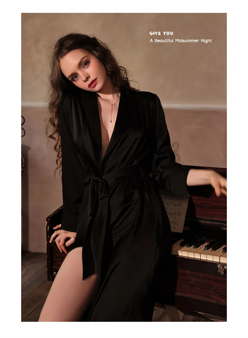 Black%20Satin%20Robe%20for%20Women