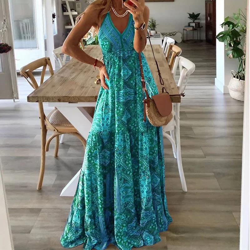 Green%20Maxi%20Beach%20Party%20Dress%20