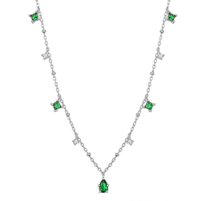 Green%20Cubic%20Zircon%20Choker%20Necklace/