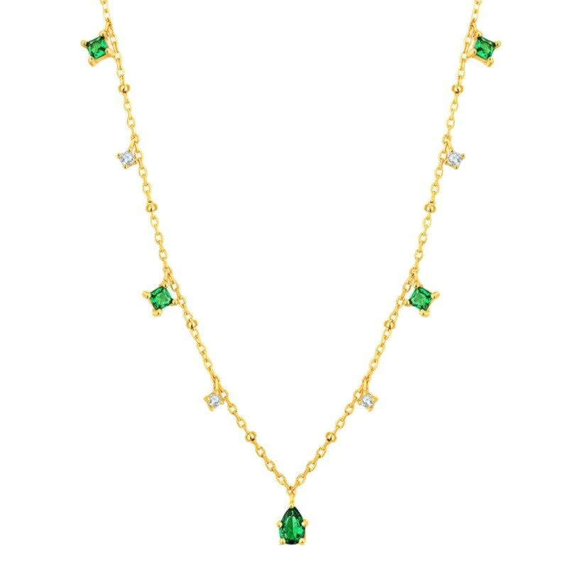 Green%20Cubic%20Zircon%20Choker%20Necklace/