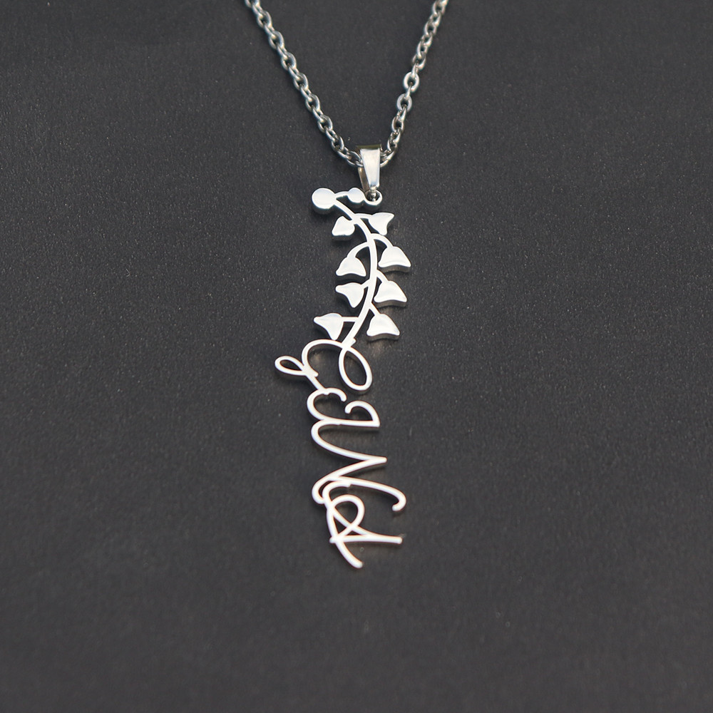 Gold%20Silver%20Birth%20Flower%20Name%20Necklace/