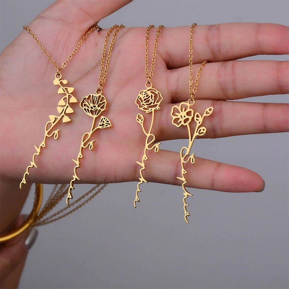 Gold%20Birth%20Flower%20Name%20Necklace/