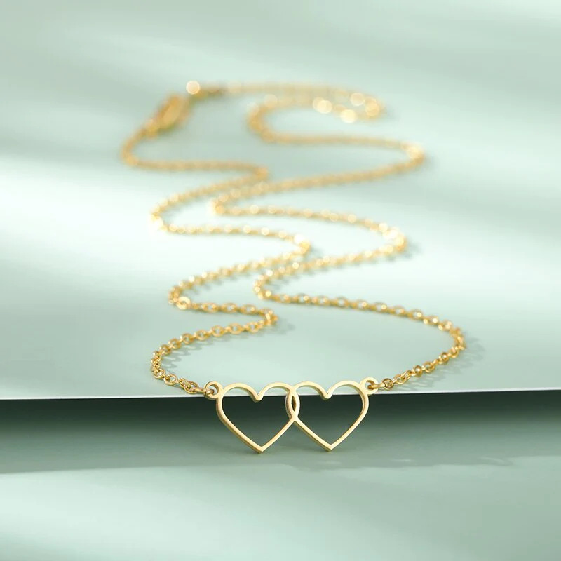 Dainty%20Double%20Heart%20Choker%20Necklace/