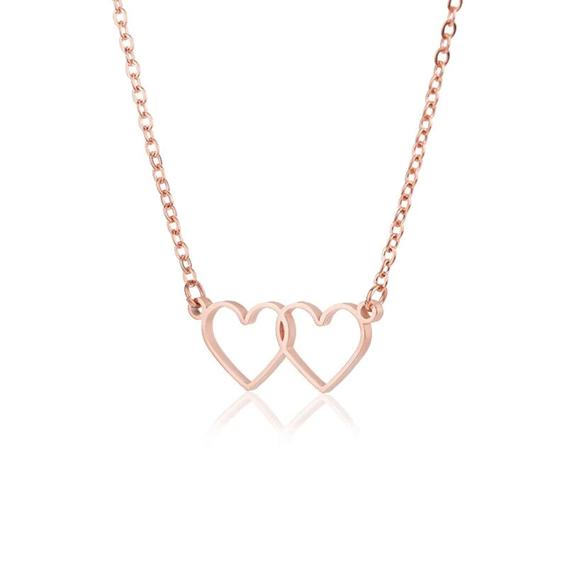 Dainty%20Double%20Heart%20Choker%20Necklace/