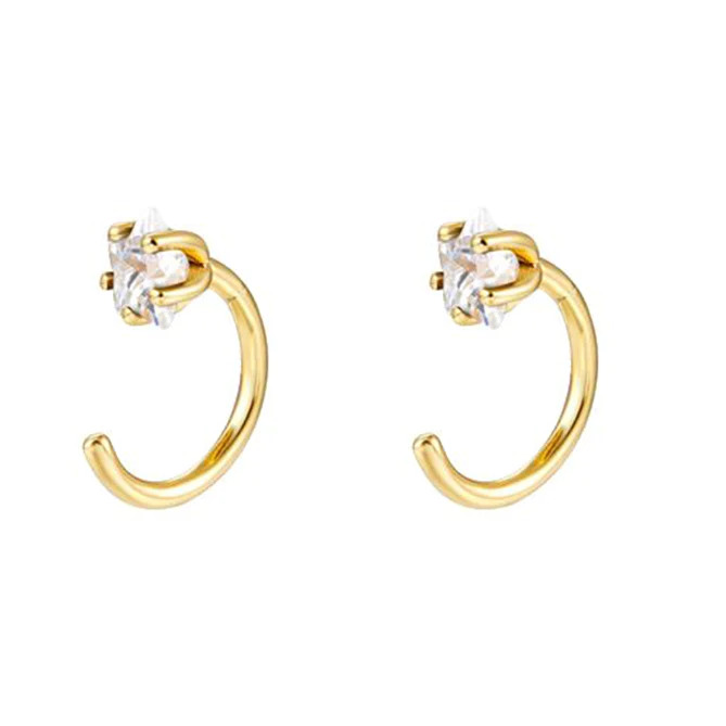 Cz%20Star%20Open%20Huggie%20Hoop%20Earrings%20-%20Ear%20hugger/