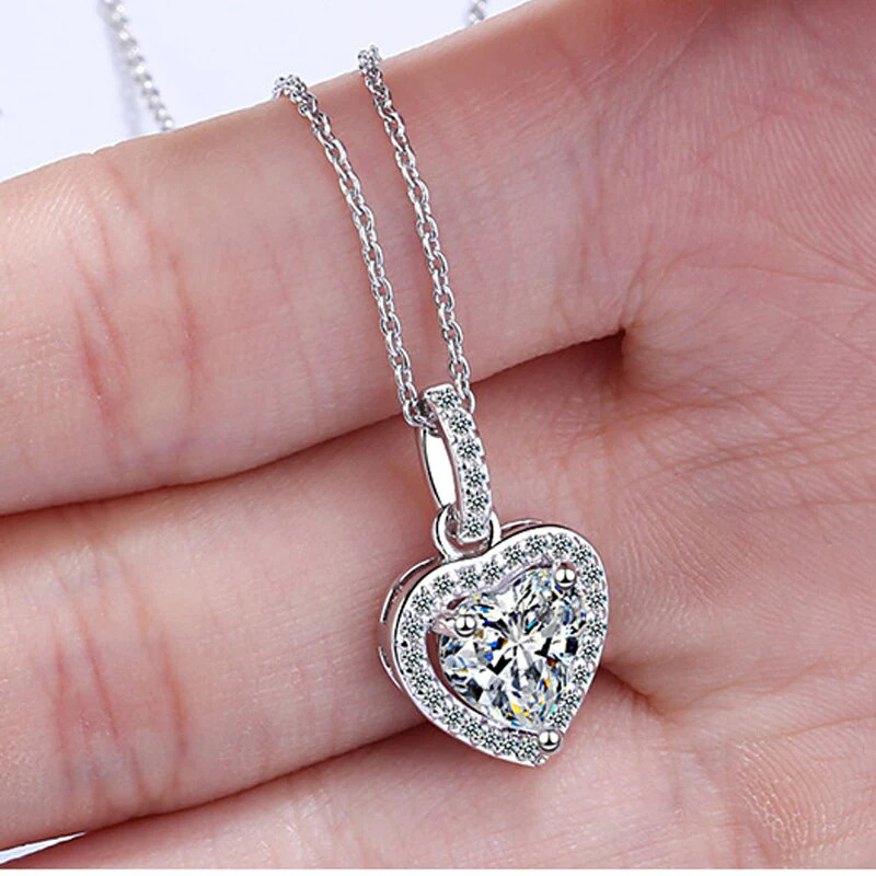 Cubic%20Zircon%20CZ%20Heart%20Necklace/