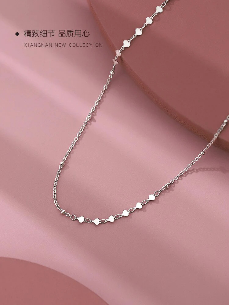 Dainty%20925%20Sterling%20Silver%20Heart%20Choker