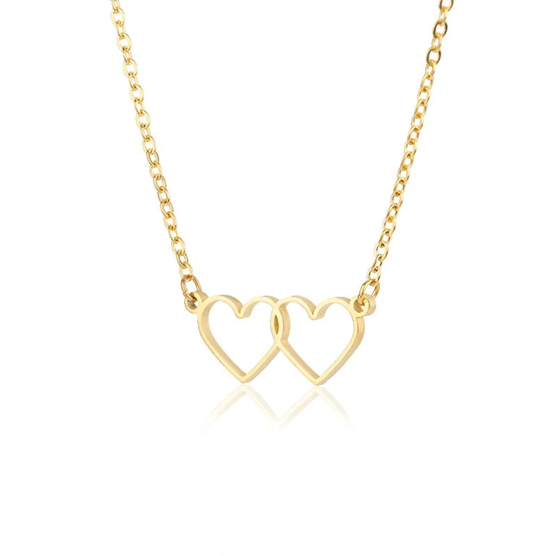 Dainty%20Double%20Heart%20Choker%20Necklace/