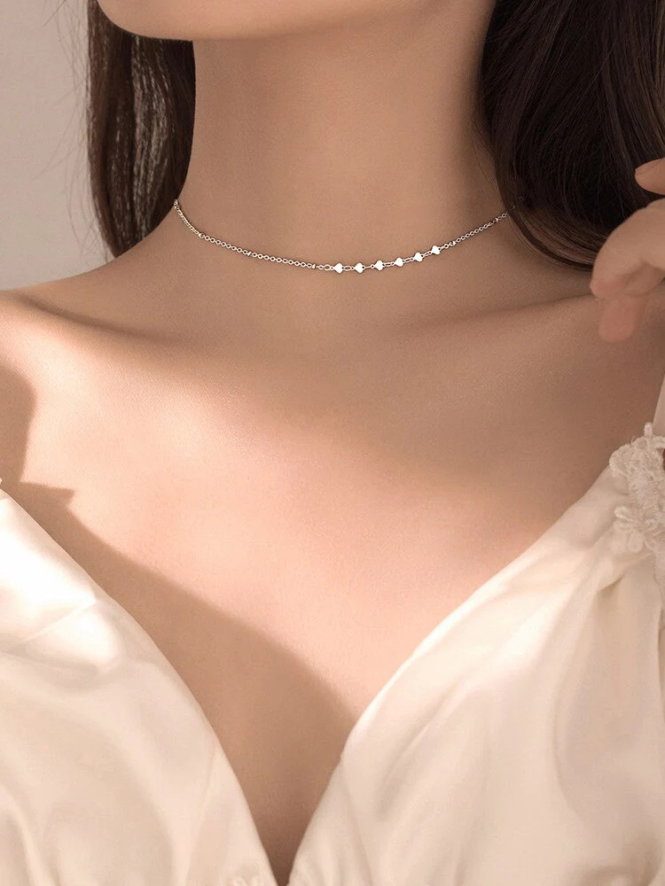 Dainty%20925%20Sterling%20Silver%20Heart%20Choker/