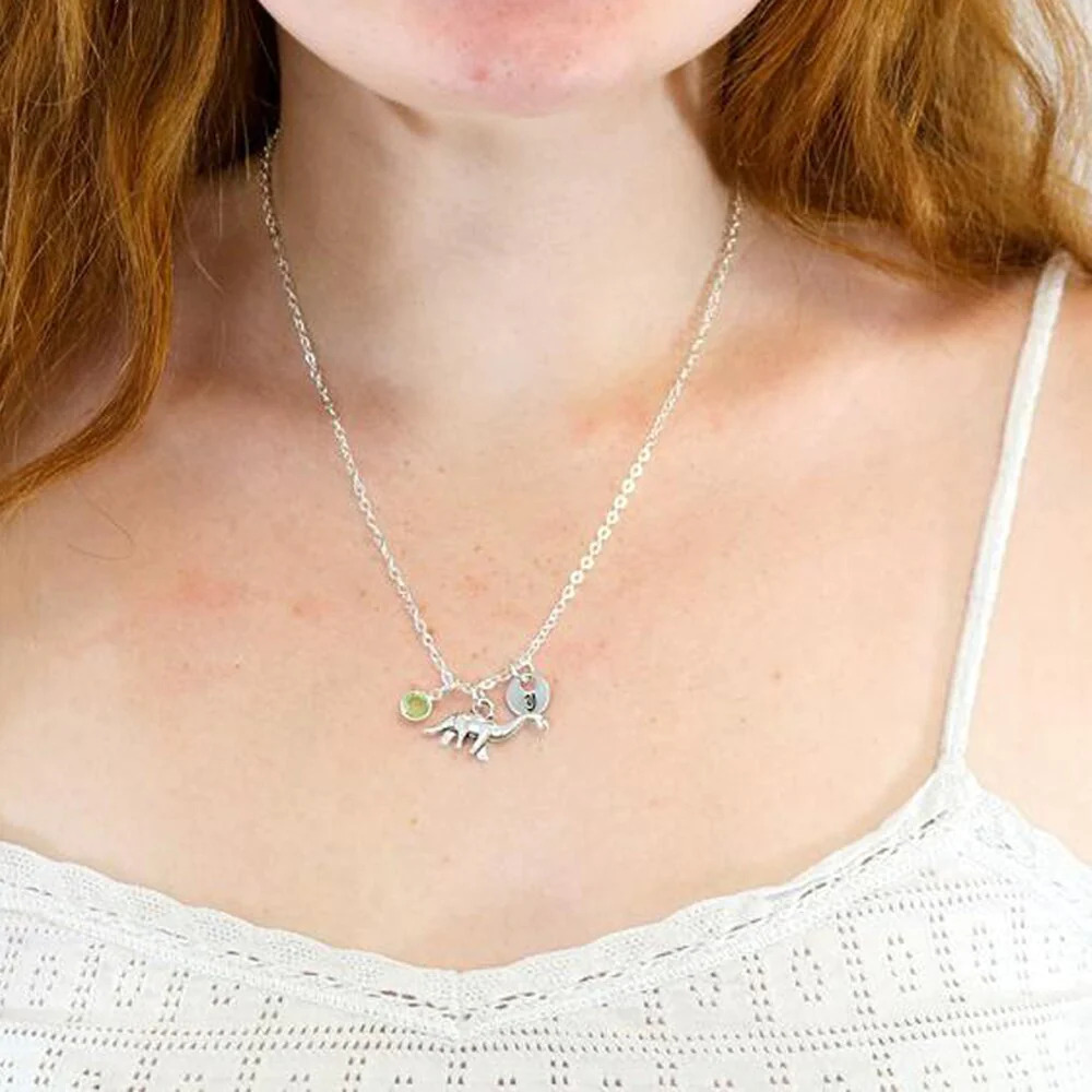 Personalized%20Birthstone%20Dinosaur%20Initial%20Necklace/