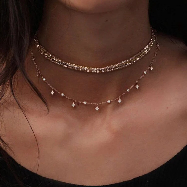 Crystal%20Multi-layered%20Choker%20Necklaces/