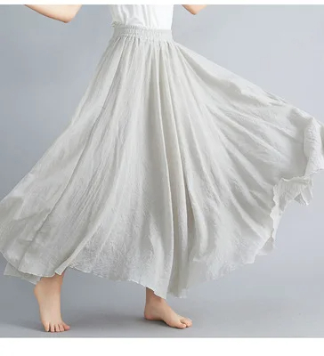 Light%20Gray%20Cotton%20Linen%20Maxi%20Skirt-