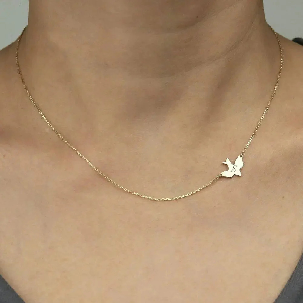 Personalized%20Bird%20Name%20Initial%20Necklace/