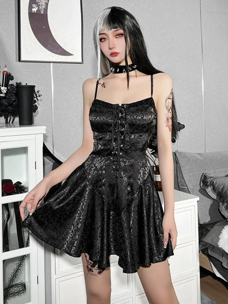 Gothic%20Black%20Backless%20Zipper%20Dress/