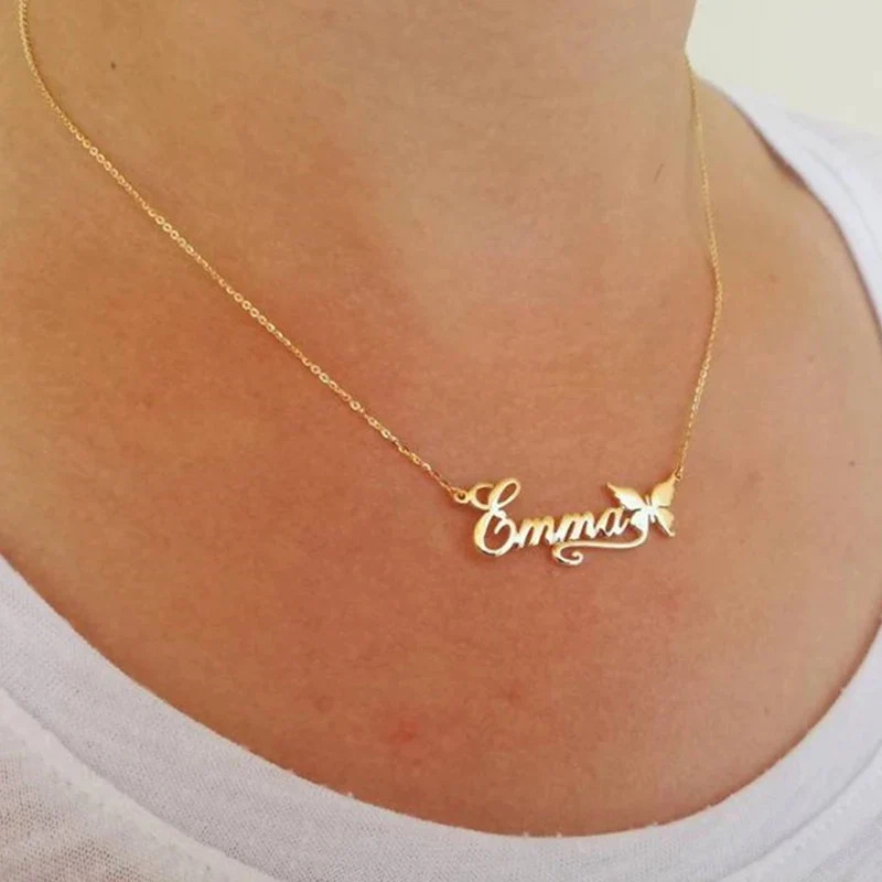 Personalized%20Name%20Butterfly%20Necklace/