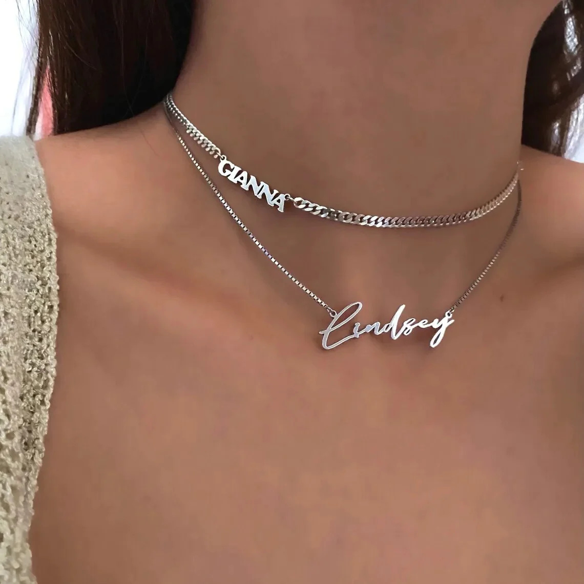 Custom%20Name%20Cuban%20Chain%20Choker%20Necklace