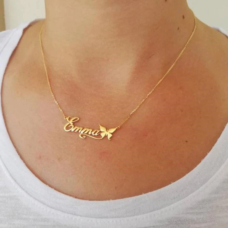 Personalized%20Name%20Butterfly%20Necklace/