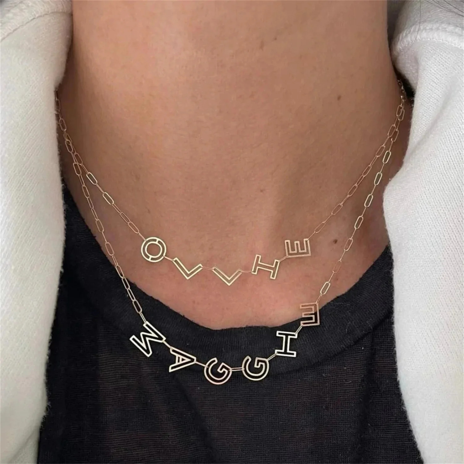 Hollow%20Paper%20Clip%20Initial%20Alphabet%20Necklace/