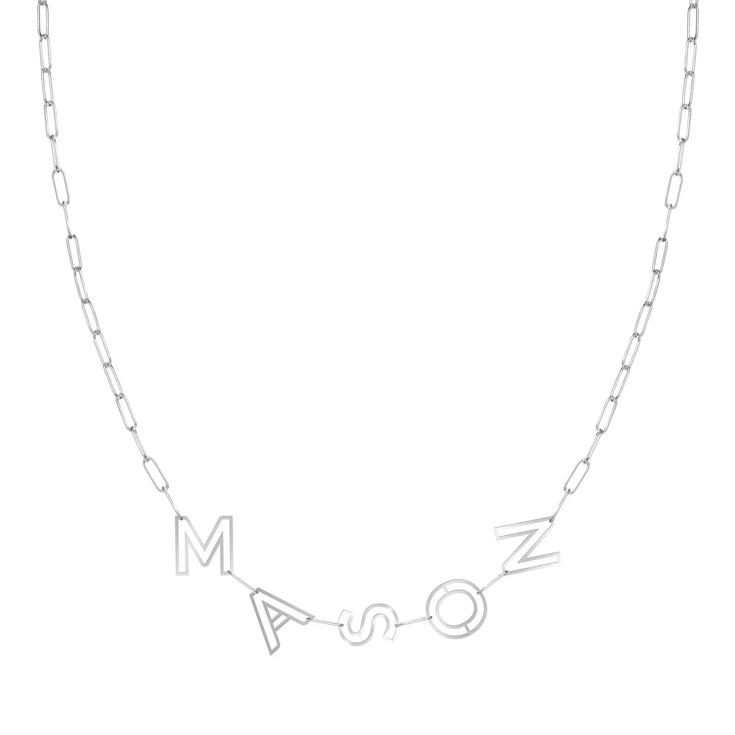 Hollow%20Paper%20Clip%20Initial%20Alphabet%20Necklace