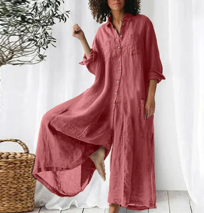 Pink%20Cotton%20Linen%20Shirt%20Jumpsuit