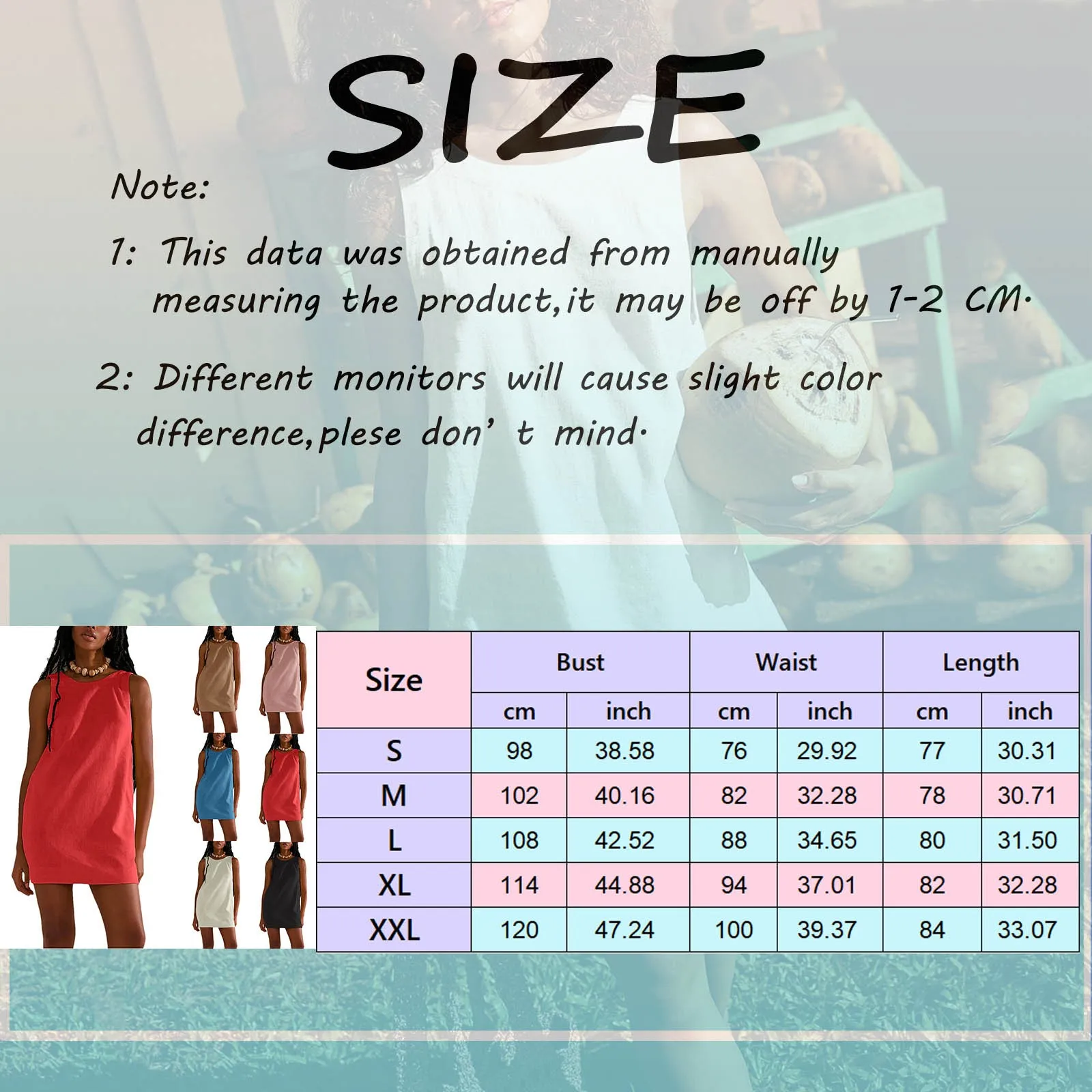 Coffee%20Cotton%20Linen%20Sleeveless%20Mini%20Dress