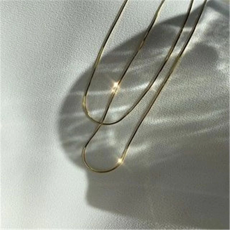 14K%20Gold%20Filled%20Herringbone%20Choker%20Necklace/