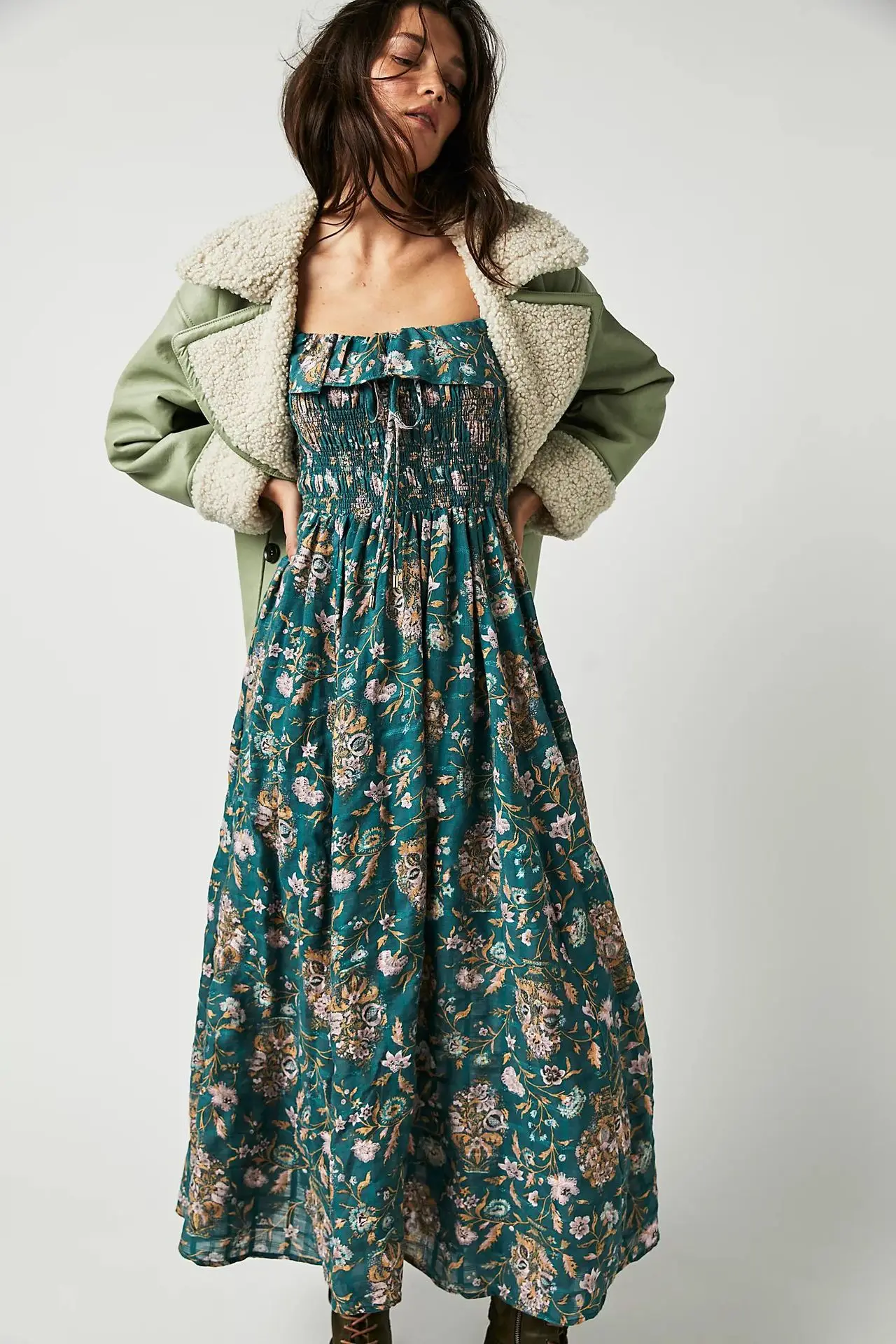 Green%20Floral%20Chic%20Boho%20Maxi%20Dress%20%20-