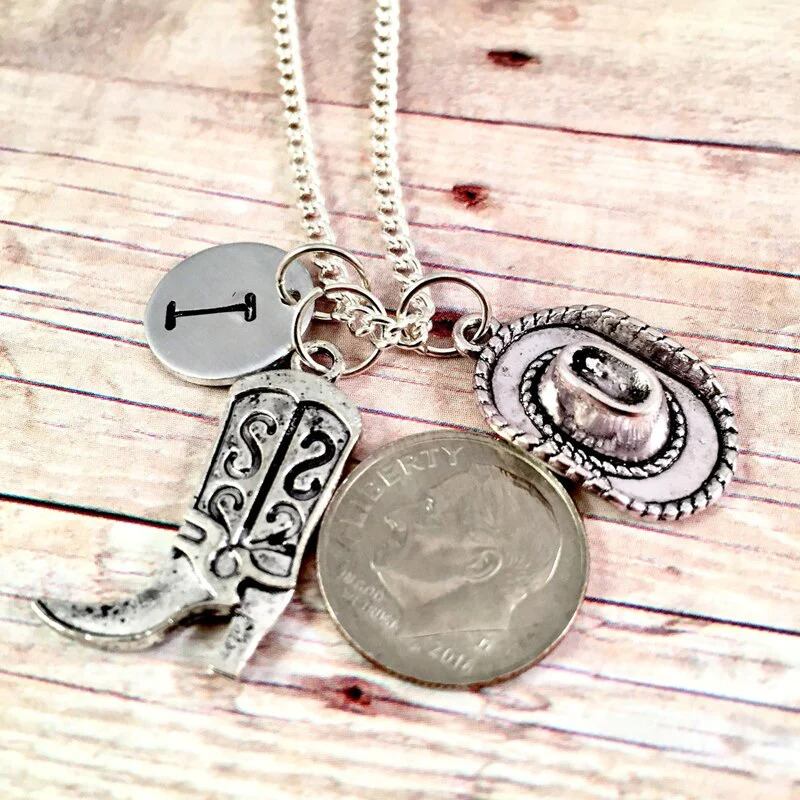 Personalized%20Initial%20Cowgirl%20Necklace