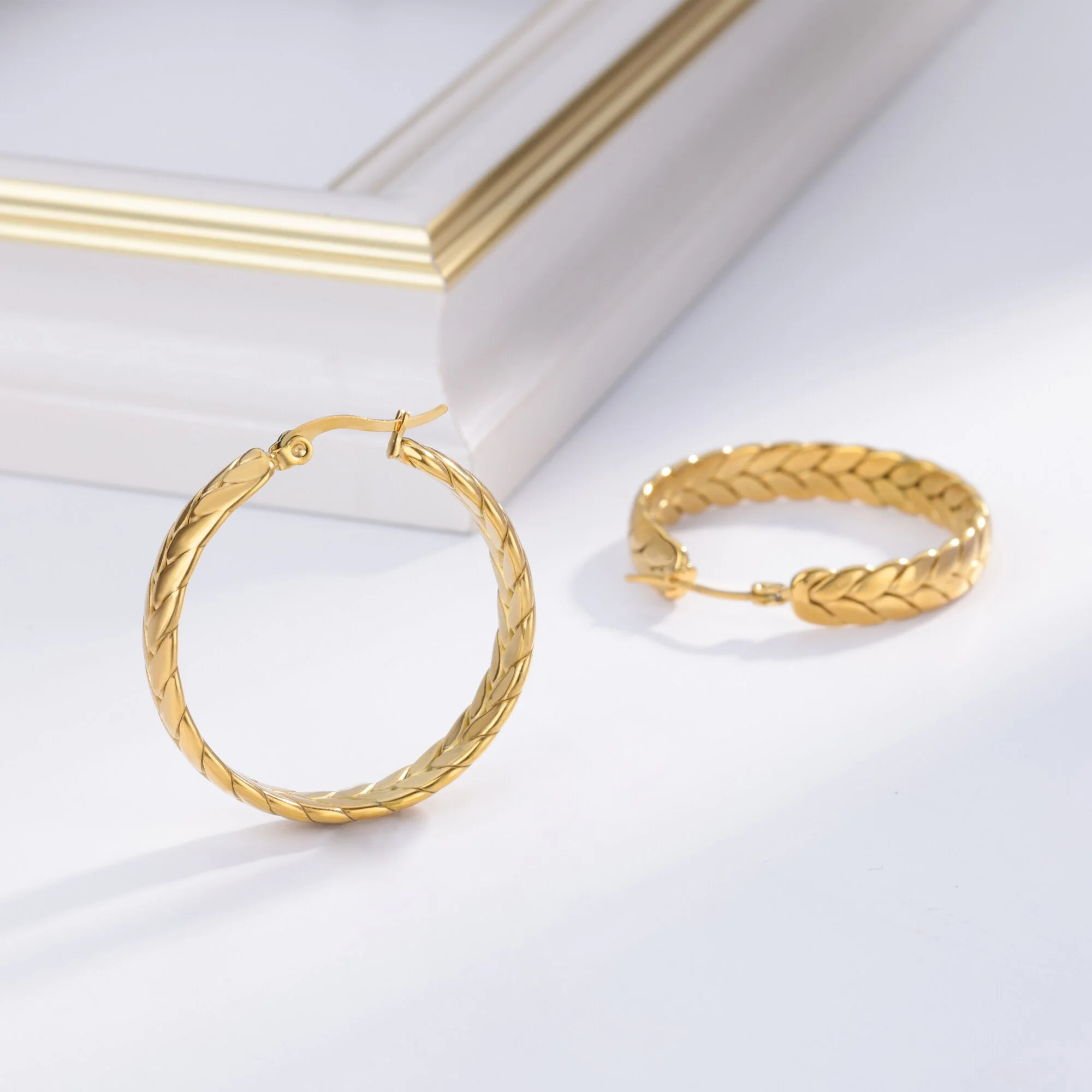 Gold%20Color%20Stainless%20Steel%20Hoop%20Earrings/