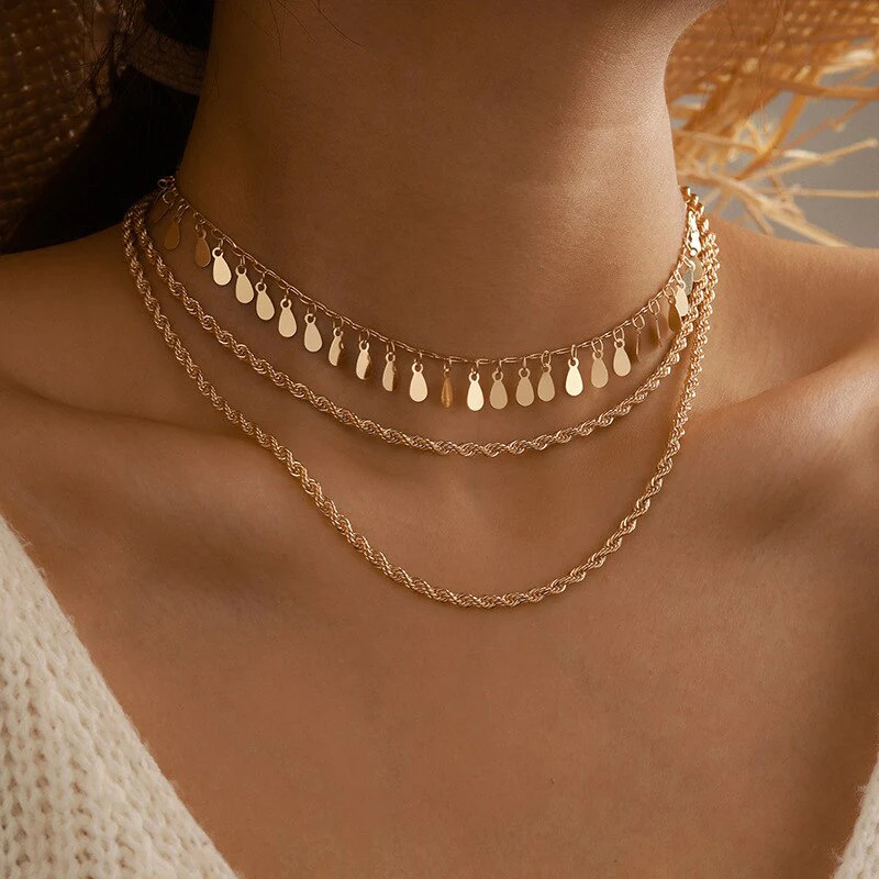 Gold%20Multi-layer%20Necklace/