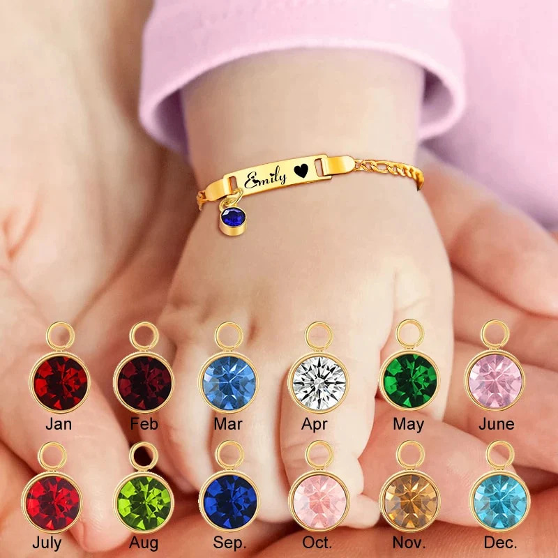 Personalized%20Birthstone%20Bracelet%20for%20Baby%20and%20Newborn%20Children/