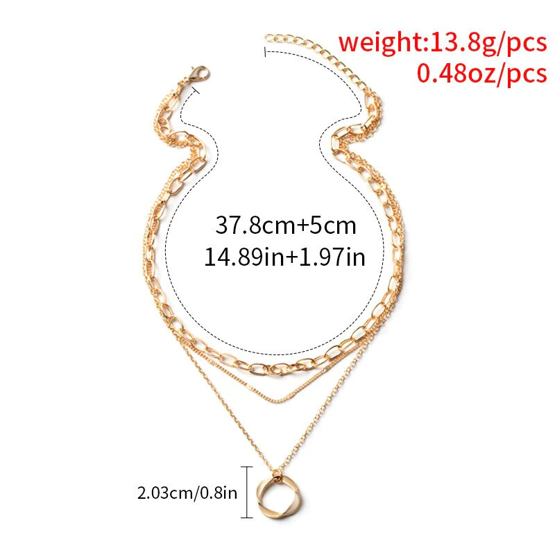 Gold%20Silver%20Layered%20Choker%20Necklace