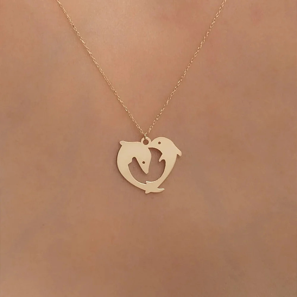 Dolphins%20Heart%20Necklace/