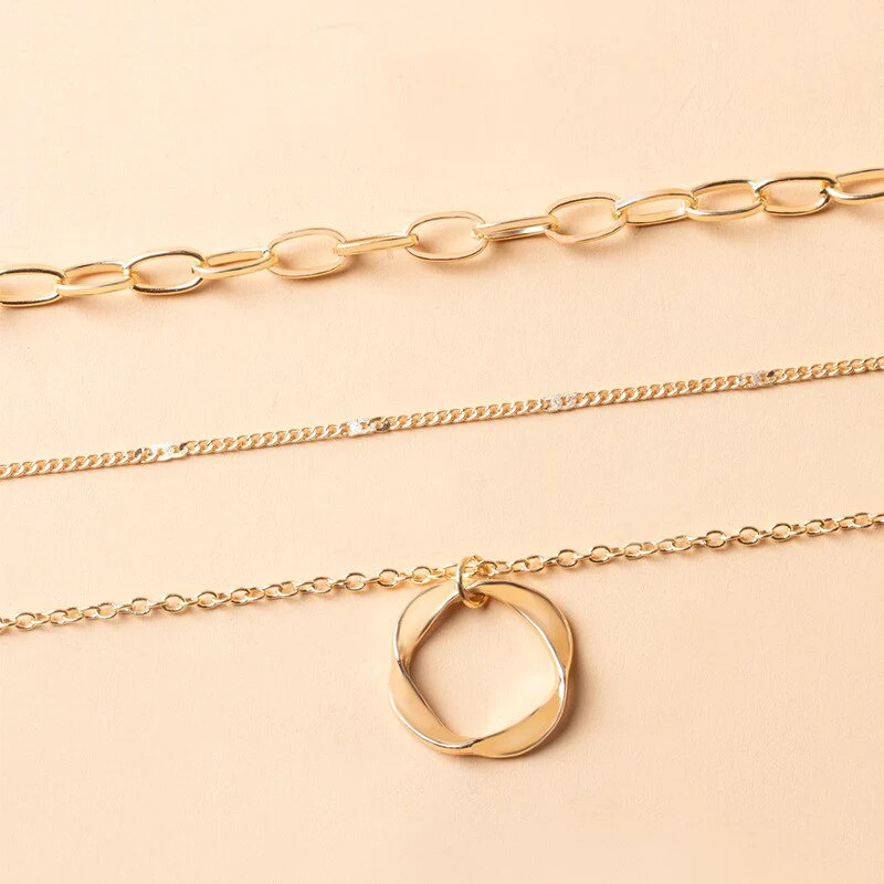 Gold%20Silver%20Layered%20Choker%20Necklace