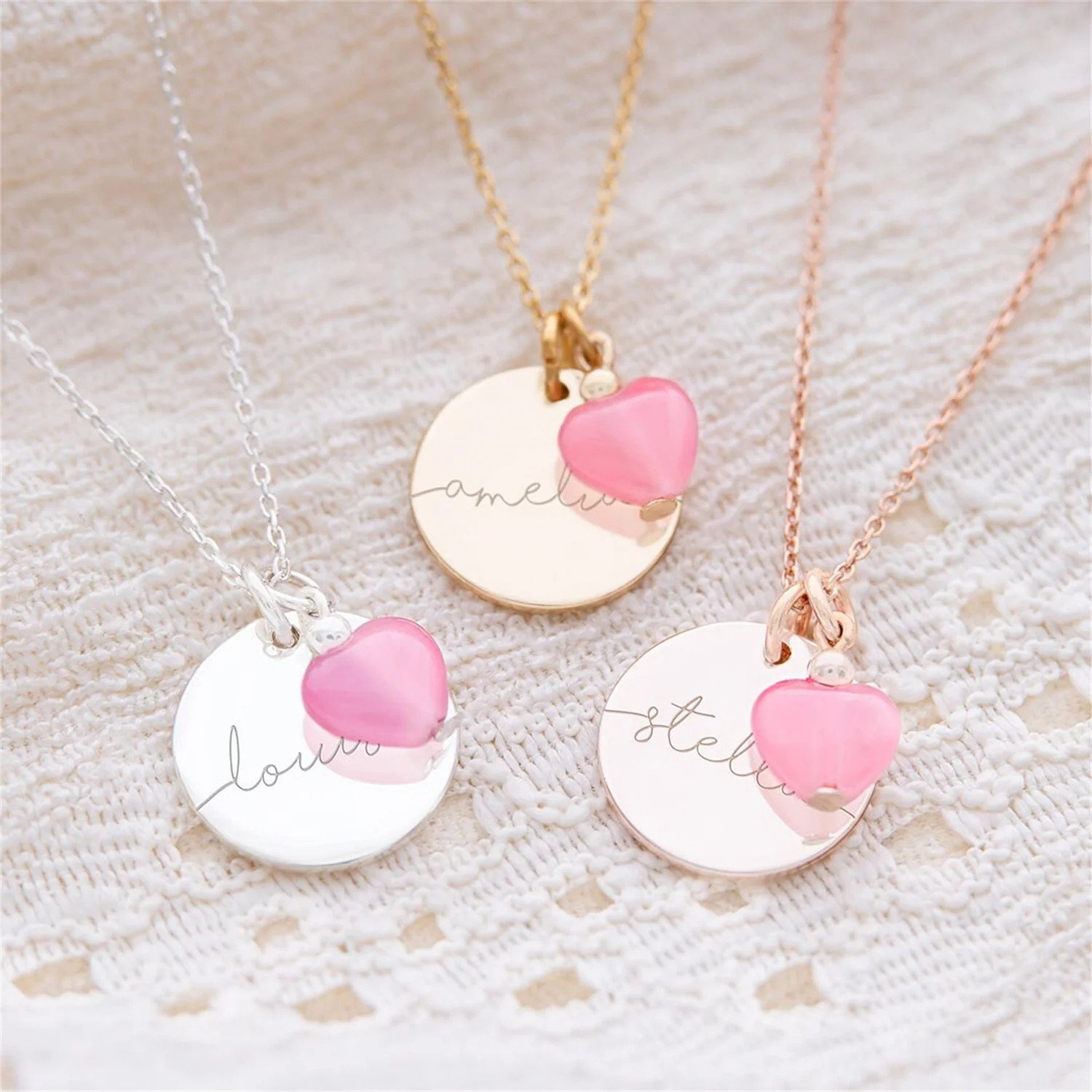 Custom%20Engraved%20Disc%20and%20Heart%20Charm%20Necklace/