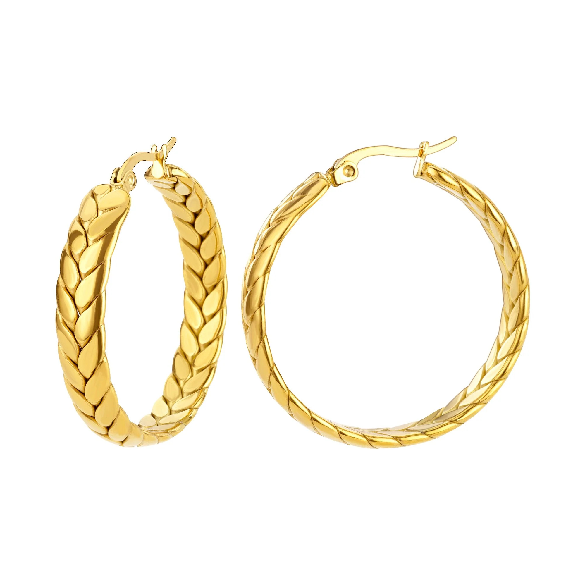 Gold%20Color%20Stainless%20Steel%20Hoop%20Earrings