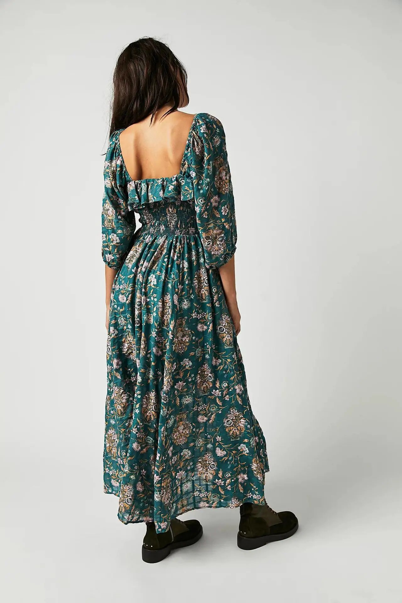 Green%20Floral%20Chic%20Boho%20Maxi%20Dress%20%20