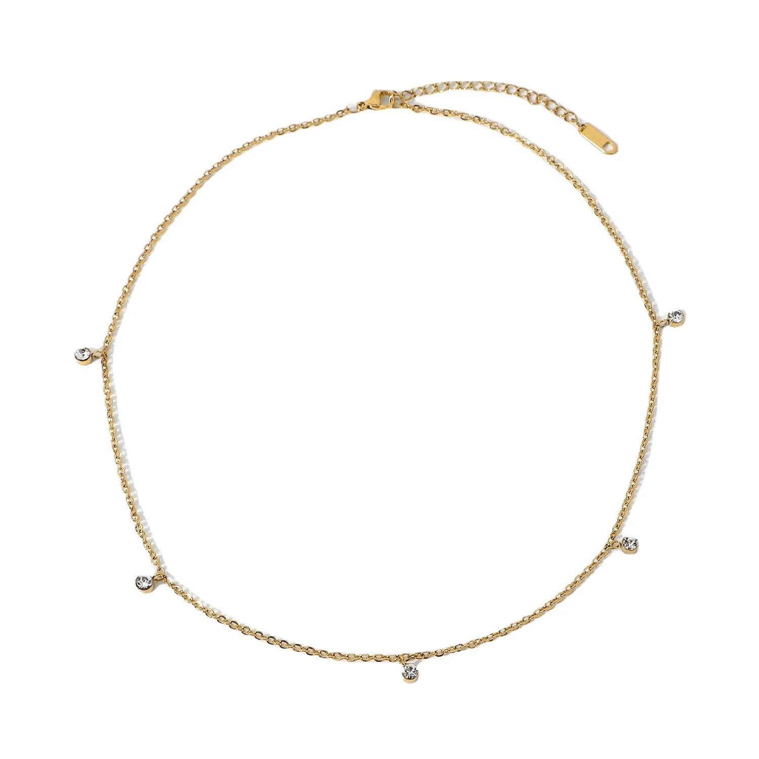 Gold%20Cubic%20Zircon%20Choker%20Necklace/