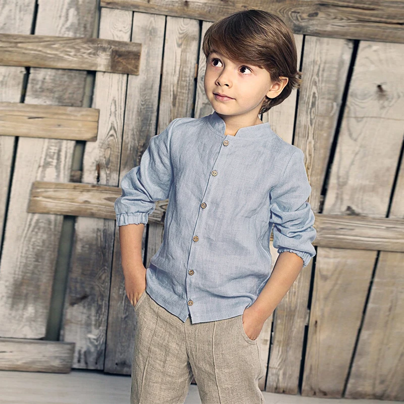 Blue%20Cotton%20And%20Linen%20Boys%20Shirt