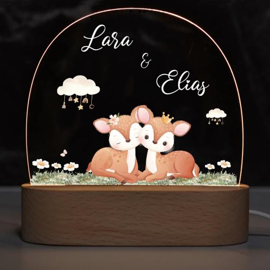 Custom Best Friends Baby Name Night Light 