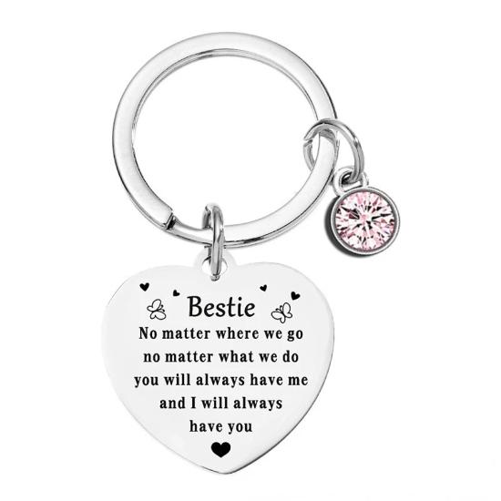 Bestie Friendship Sister Gifts KeyChain    