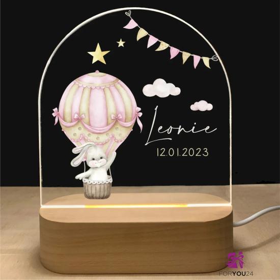 Personalized Alone in The Balloon Baby Night Light/